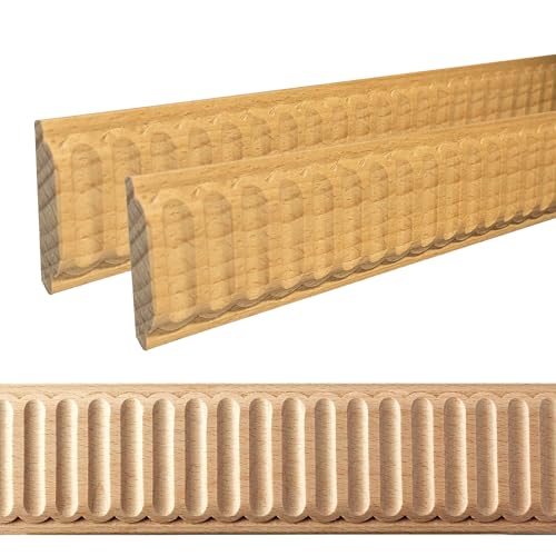 ben+camilla.com Ornament Leiste Holz für Möbel in 38 x 7 x 1000 mm | 2-er Set = 2 Meter | SB-569 mit 3D Streifen Buche | Zierprofile Friesenleiste Wandleiste Profilleiste ben+camilla.com Ornament Leiste Holz für Möbel in 38 x 7 x 1000 mm | 2-er Set = 2 Meter | SB-569 mit 3D Streifen Buche | Zierprofile Friesenleiste Wandleiste Profilleiste von ben+camilla.com