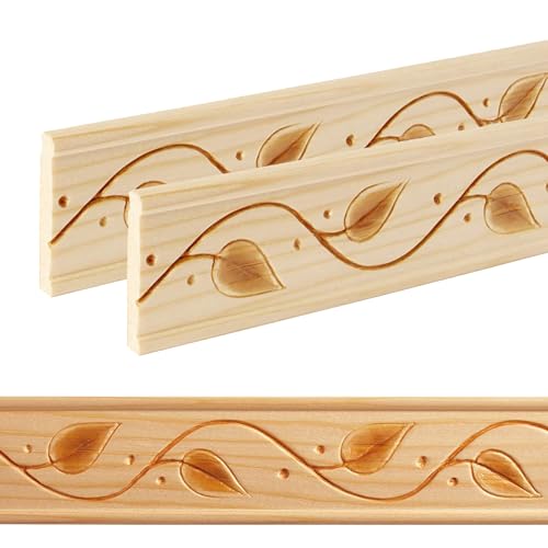 ben+camilla.com Ornament Leiste Holz für Möbel in 44 x 8 x 1000 mm | 2-er Set = 2 Meter | PK-711 mit 3D Blätterranke Kiefer | Zierprofile Friesenleiste Wandleiste Profilleiste ben+camilla.com Ornament Leiste Holz für Möbel in 44 x 8 x 1000 mm | 2-er Set = 2 Meter | PK-711 mit 3D Blätterranke Kiefer | Zierprofile Friesenleiste Wandleiste Profilleiste von ben+camilla.com