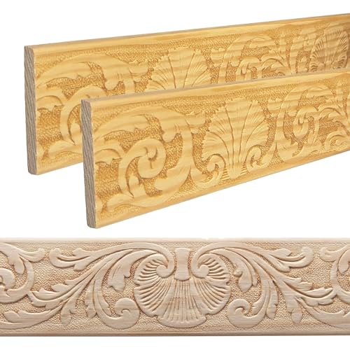 ben+camilla.com Ornament Leiste Holz für Möbel in 51 x 8 x 1000 mm | 2-er Set = 2 Meter | PK-543 mit 3D Ranken Kiefer | Zierprofile Friesenleiste Wandleiste Profilleiste ben+camilla.com Ornament Leiste Holz für Möbel in 51 x 8 x 1000 mm | 2-er Set = 2 Meter | PK-543 mit 3D Ranken Kiefer | Zierprofile Friesenleiste Wandleiste Profilleiste von ben+camilla.com