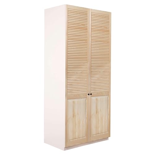 ben+camilla.com Landhausschranktüren Set passend zu IKEA Pax Kleiderschrank 236 cm Höhe | 2 STK. / Paar Shutter-Türen Chateau-Türen EINBAU FERTIG | Hochwertiges Massivholz unbehandelt ben+camilla.com Landhausschranktüren Set passend zu IKEA Pax Kleiderschrank 236 cm Höhe | 2 STK. / Paar Shutter-Türen Chateau-Türen EINBAU FERTIG | Hochwertiges Massivholz unbehandelt von ben+camilla.com