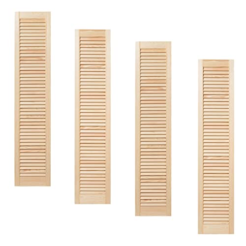 ben+camilla.com Vierer Paket / 4-er Pack Lamellentüren 140,6 x 29,4 cm Holztür Natur mit offenen Lamellen für Regale, Schränke, Möbel | Kiefer Holz unbehandelt ben+camilla.com Vierer Paket / 4-er Pack Lamellentüren 140,6 x 29,4 cm Holztür Natur mit offenen Lamellen für Regale, Schränke, Möbel | Kiefer Holz unbehandelt von ben+camilla.com