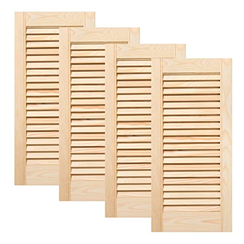 ben+camilla.com Vierer Paket / 4-er Pack Lamellentüren 61,5 x 29,4 cm Holztür Natur mit offenen Lamellen für Regale, Schränke, Möbel | Kiefer Holz unbehandelt ben+camilla.com Vierer Paket / 4-er Pack Lamellentüren 61,5 x 29,4 cm Holztür Natur mit offenen Lamellen für Regale, Schränke, Möbel | Kiefer Holz unbehandelt von ben+camilla.com