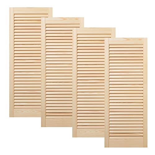 ben+camilla.com Vierer Paket / 4-er Pack Lamellentüren 99,3 x 39,4 cm Holztür Natur mit offenen Lamellen für Regale, Schränke, Möbel | Kiefer Holz unbehandelt ben+camilla.com Vierer Paket / 4-er Pack Lamellentüren 99,3 x 39,4 cm Holztür Natur mit offenen Lamellen für Regale, Schränke, Möbel | Kiefer Holz unbehandelt von ben+camilla.com