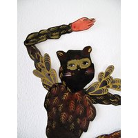 Gefiederte Katze Einbrecher Papierpuppe Gelenkig/Nur Noch Vervollständigt Links von benconservato