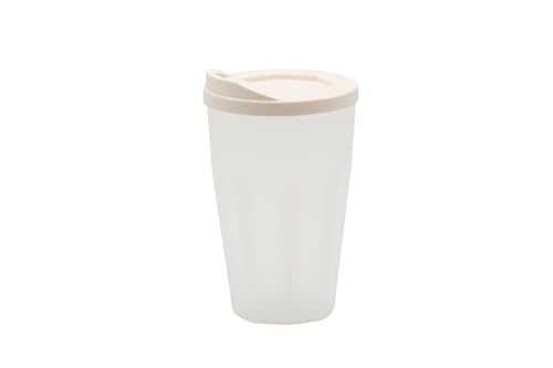 benderstore Kaffeebecher to go | mit Deckel und Trinköffnung | 2er Set | Bruchfest | 300 ml | Coffee | Made in Germany | gefrostet von benderstore