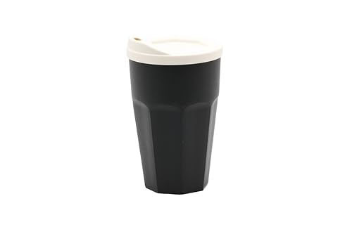 benderstore Kaffeebecher to go | mit Deckel und Trinköffnung | 2er Set | Bruchfest | 300 ml | Coffee | Made in Germany | schwarz von benderstore