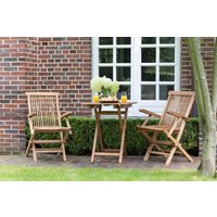 Gartenmöbelset Teak Sessel Andover & Tisch Porton von bene living