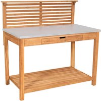 Pflanztisch Hampton Teak mit Schublade von bene living