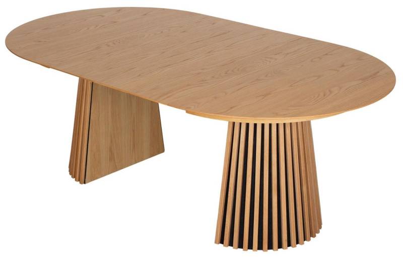 bene living Esstisch Oria - oval 210 x 120 cm - Eichenholz natur, Massivholz - formschönes Gestell - Esszimmer - Esszimmer von bene living