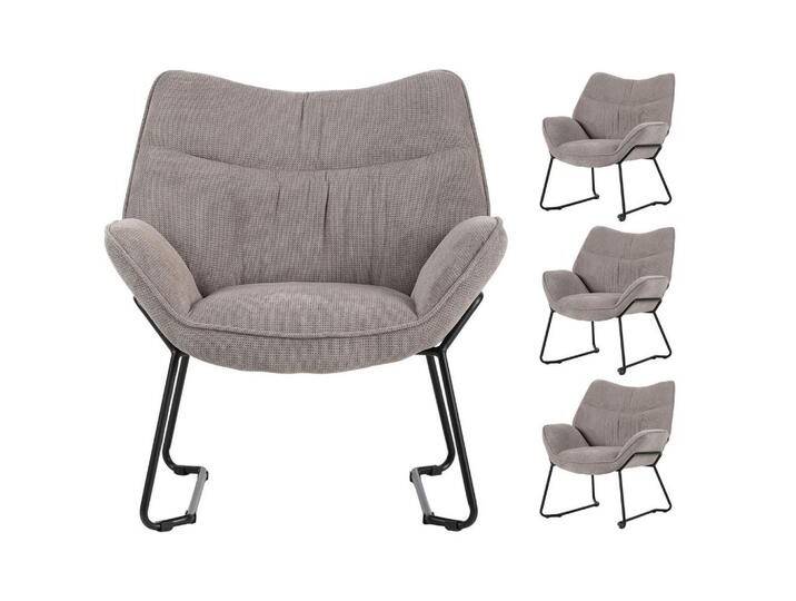 bene living SESSEL, Hellgrau, Uni, 4-Sitzer, Formgebogen, Kufe, 72x76x67 cm, Esszimmer, Stühle, Esszimmerstühle, Vierfußstühle bene living SESSEL, Hellgrau, Uni, 4-Sitzer, Formgebogen, Kufe, 72x76x67 cm, Esszimmer, Stühle, Esszimmerstühle, Vierfußstühle von bene-living