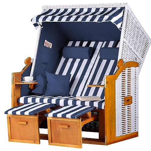 bene living Strandkorb Ostsee - blau/weiß - PE weiß bene living Strandkorb Ostsee - blau/weiß - PE weiß von bene living