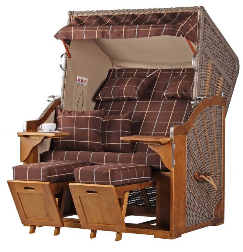 bene living Strandkorb Schleswig Pinie 2-Sitzer - PE mokka - Modell 556, BxTxH: 120x80x160 cm, Volllieger, Ostsee-Strandkorb Komplettset, inkl. Schutzhülle, Glas-/Becherhalter und Doppellenkrollen bene living Strandkorb Schleswig Pinie 2-Sitzer - PE mokka - Modell 556, BxTxH: 120x80x160 cm, Volllieger, Ostsee-Strandkorb Komplettset, inkl. Schutzhülle, Glas-/Becherhalter und Doppellenkrollen von bene living