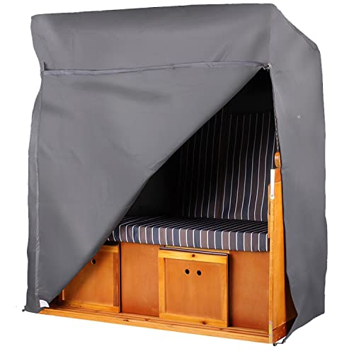 bene living Strandkorb Schutzhülle Prestige Protect Größe XXL 170cm - Winterfest dunkelgrau von bene living