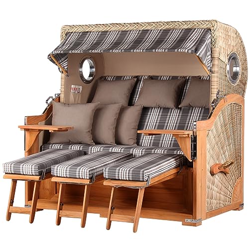bene living Strandkorb-Set Königssee 3-Sitzer Teak - PE Shell - Modell 522 - Liftersystem bene living Strandkorb-Set Königssee 3-Sitzer Teak - PE Shell - Modell 522 - Liftersystem von bene living