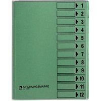 bene Ordnungsmappe 12 Fächer grün bene Ordnungsmappe 12 Fächer grün von bene