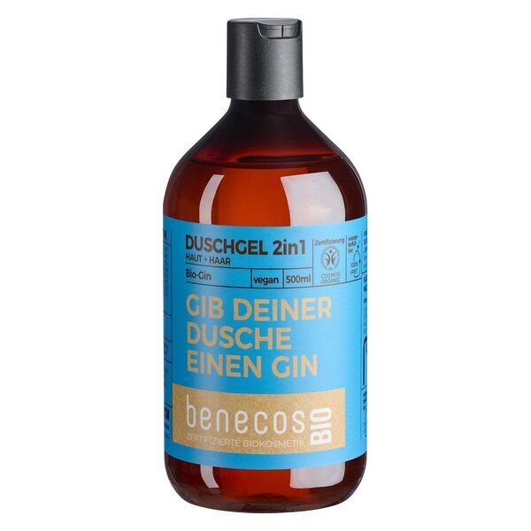 benecosBIO - Duschgel 2in1 BIOGin Haut&Haar - GIB DEINER DUSCHE EINEN GIN von benecos