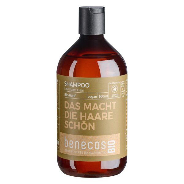 benecosBIO - Shampoo Normales Haar BIO-Hanf - DAS MACHT DIE HAARE SCHÖN von benecos