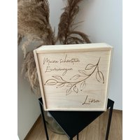 Geschenkbox Mit Gravur/Holzkiste Personalisiert Deckel Erinnerungsbox Kinder Hochzeitsgeschenk Individuelles Geschenk /Geschenk von benolitoarts