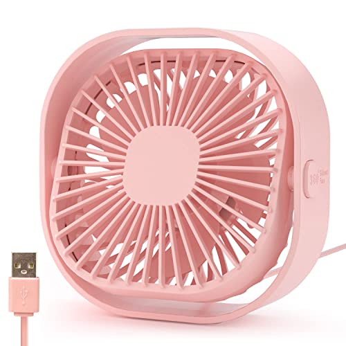 Mini Ventilator Leise Klein USB,Kleiner Leiser Tischventilator Sehr Leise,USB Table Fan Mit 3 Geschwindigkeiten,BüRo Ventilator,Tragbarer USB Lüfter Schreibtisch Schlafzimmer Zuhause im Freien von benpen