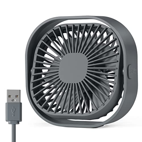 benpen USB Tischventilator Leise Klein,360° Mini Ventilator Grow,Small Table Fan Mit 3 Stufe,BüRo Ventilator,keiner USB Lüfter pflanzen ventilator Schreibtisch Schlafzimmer Zuhause im Freien PC von benpen