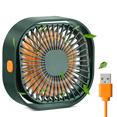 benpen USB Lüfter Leise Klein,360° Mini Ventilator Grow,Small Table Fan Mit 3 Stufe,BüRo Ventilator,keiner Tischventilator pflanzen ventilator Schreibtisch Schlafzimmer Zuhause im Freien PC von benpen