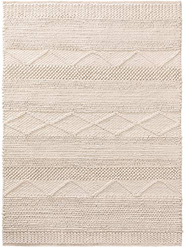 benuta Naturals Teppich, Wolle, Cream, 120 x 170 cm, 4053894847479 von benuta