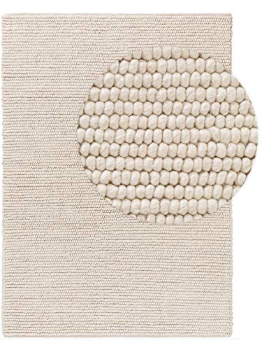 benuta NATURALS Wollteppich Beads Cream 200x300 cm - Naturfaserteppich aus Wolle, 4053894841217 von benuta NATURALS