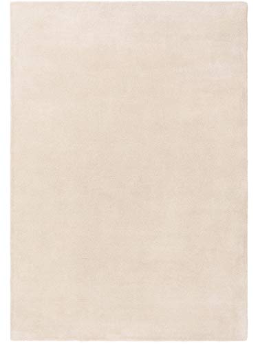 benuta NATURALS Wollteppich Bent Plain Cream 200x300 cm - Naturfaserteppich aus Wolle von benuta NATURALS