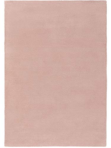 benuta NATURALS Wollteppich Bent Plain Rosa 200x300 cm - Naturfaserteppich aus Wolle von benuta NATURALS