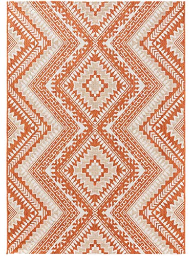 benuta Plus In- & Outdoor-Teppich Cleo Orange 200x300 cm - Outdoor-Teppich für Balkon & Garten von benuta