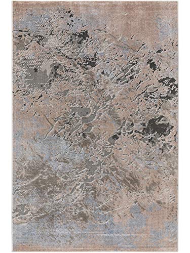 benuta TRENDS Teppich, Polyester, Grau, 200x300 cm von benuta TRENDS