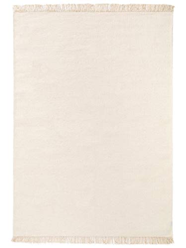Benuta Wollteppich Liv Cream 140x200 cm - Naturfaserteppich aus Wolle, 140 x 200 cm, 4053894793387 von benuta