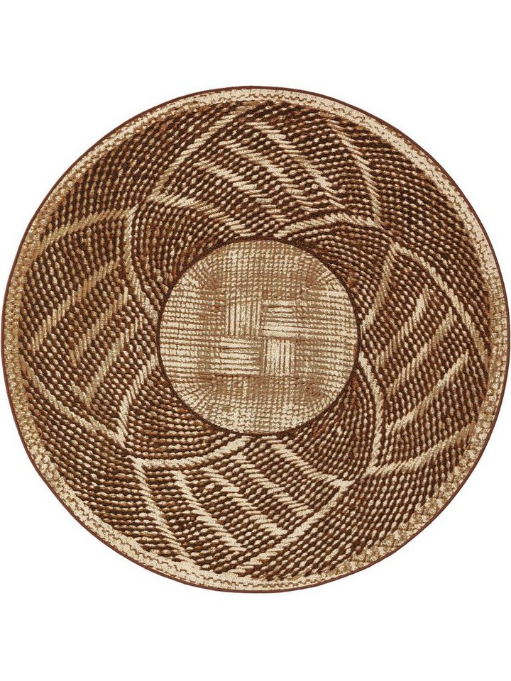 Outdoorteppich Artis, benuta, rund, Höhe: 5 mm, Kunstfaser, Berber, Ethno-Style, Wohnzimmer von benuta