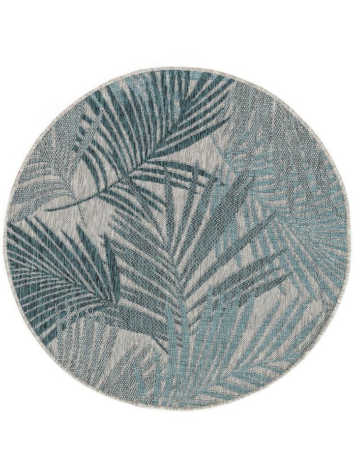 Outdoorteppich Cleo, benuta, rund, Höhe: 5 mm, Kunstfaser, Berber, Ethno-Style, Wohnzimmer von benuta