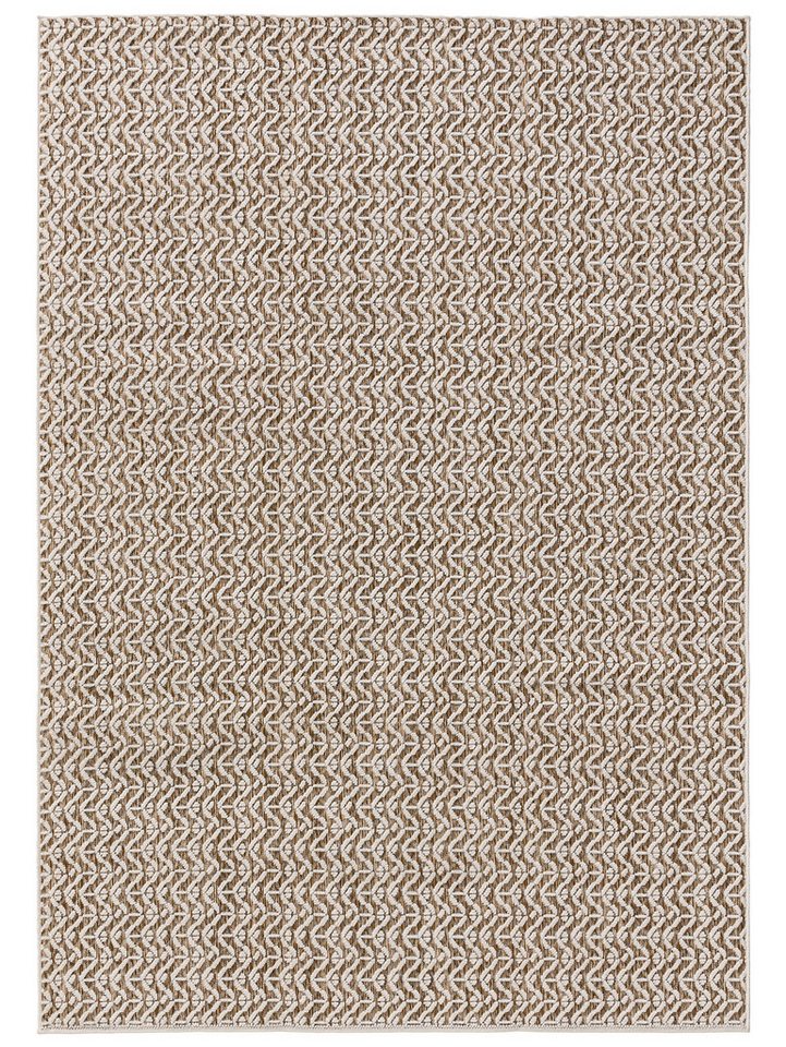 benuta Outdoorteppich Kaleo, rechteckig, Höhe: 5 mm, Outdoor Teppich, Robust & Wetterfest, Balkon, Garten, Terrasse, Küche von benuta