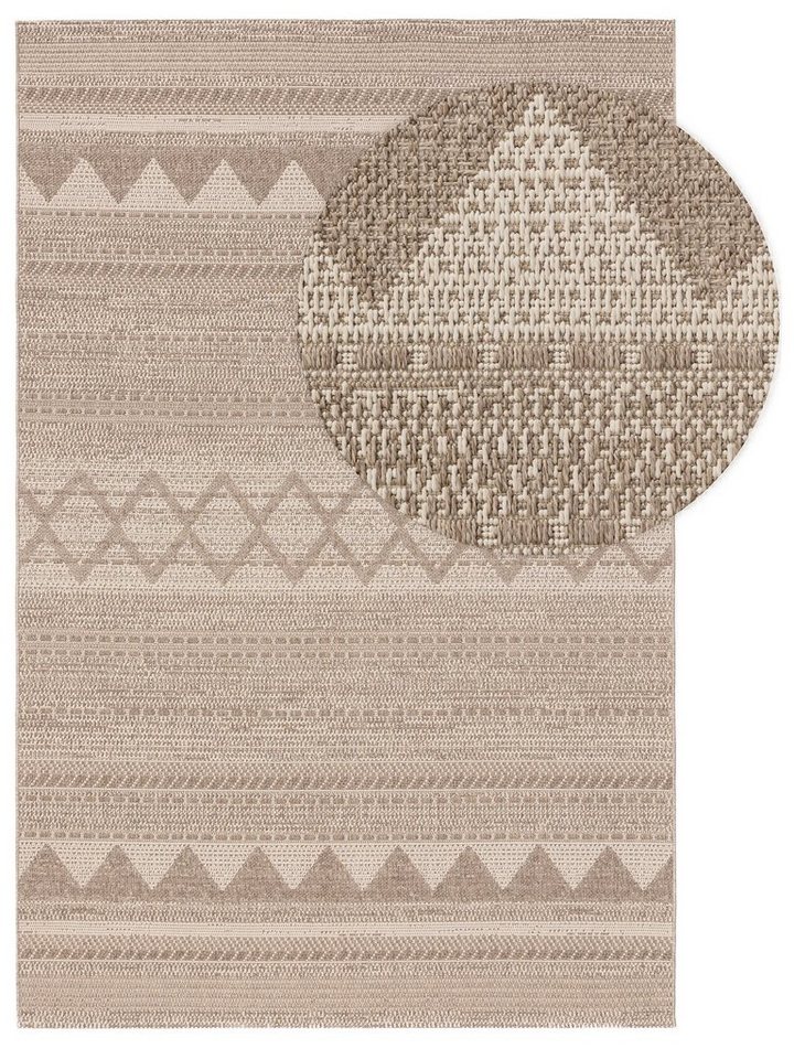 Outdoorteppich Naoto, benuta, rechteckig, Höhe: 5 mm, Kunstfaser, Berber, Ethno-Style, Wohnzimmer von benuta