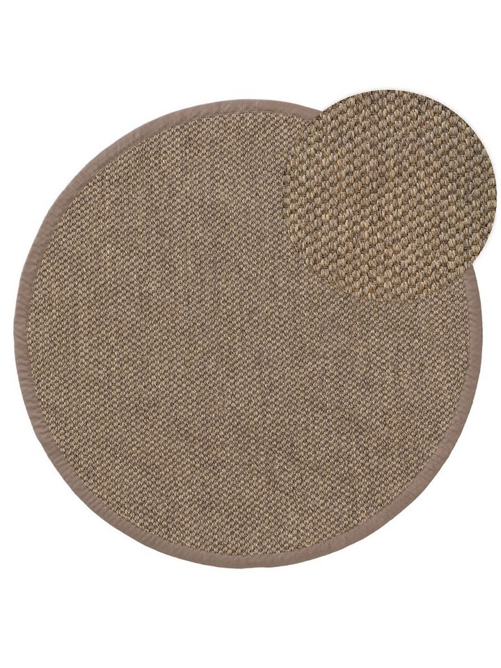 Sisalteppich Greta, benuta, rund, Höhe: 5 mm, Kunstfaser, Berber, Ethno-Style, Wohnzimmer von benuta