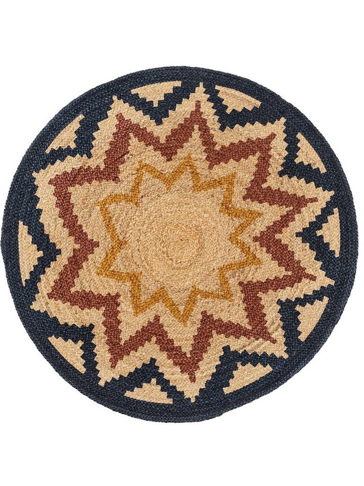 Teppich Sahara, benuta, rund, Höhe: 5 mm, Kunstfaser, Berber, Ethno-Style, Wohnzimmer von benuta