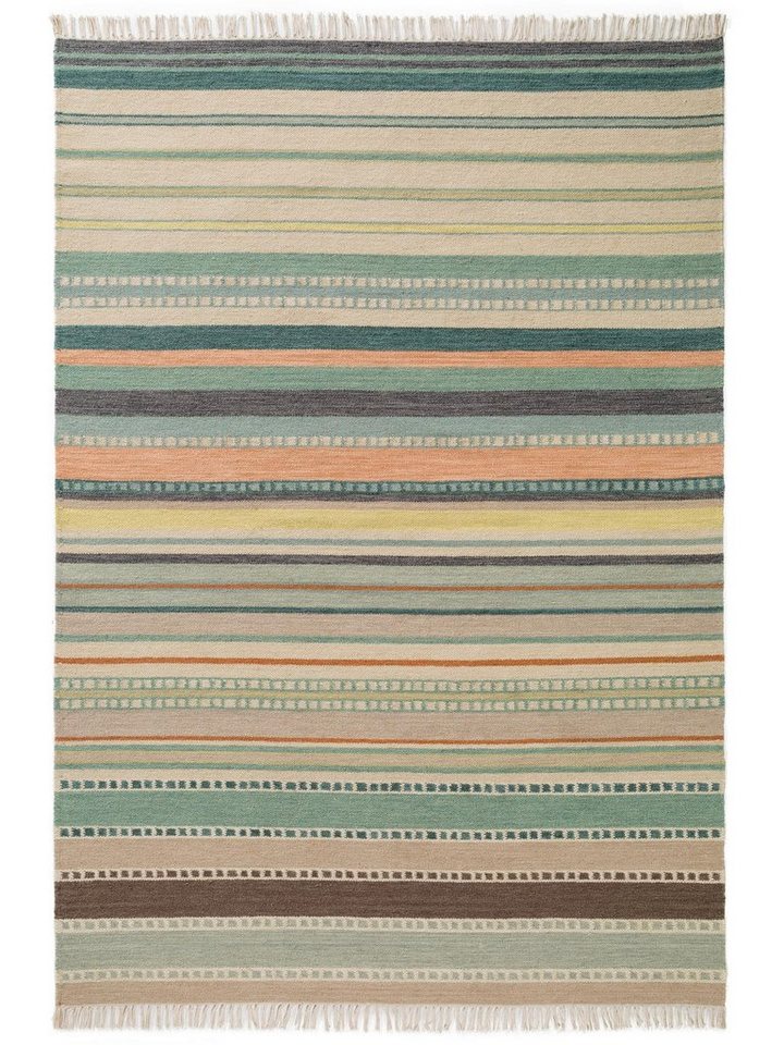 Wollteppich Ella, benuta, rechteckig, Höhe: 5 mm, Kunstfaser, Berber, Ethno-Style, Wohnzimmer von benuta