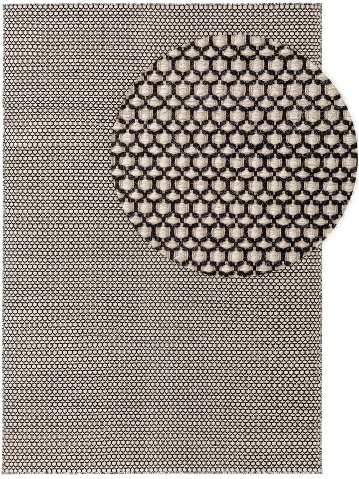 Wollteppich Hector, benuta, rechteckig, Höhe: 21 mm, Kunstfaser, Berber, Ethno-Style, Wohnzimmer von benuta