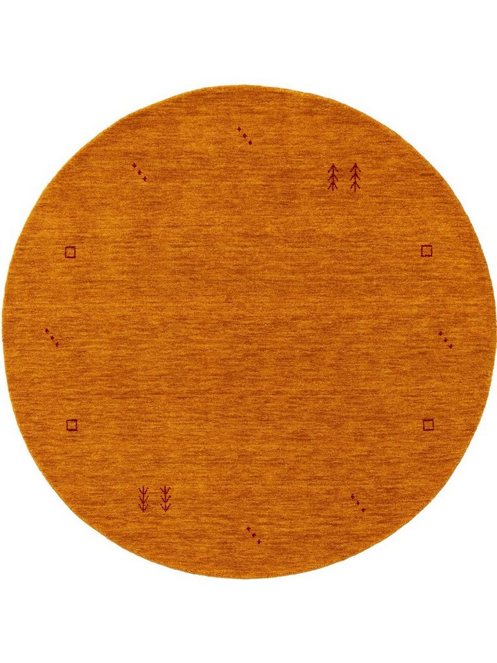 Wollteppich Jamal, benuta, rund, Höhe: 6 mm, Kunstfaser, Berber, Ethno-Style, Wohnzimmer von benuta