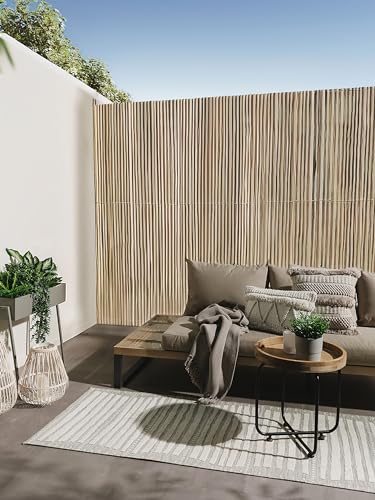 benuta Basic Flora - Kunstfaser - Läufer & im Style: Abstrakt, Geometrisch - Pflegeleicht für Wohnzimmer Schlafzimmer, Beige A3, 80x250 cm von benuta