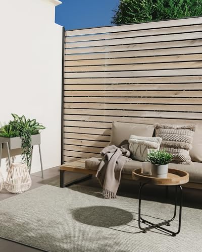 benuta Basic In- & Outdoor Teppich Iowa - Hellgrau 120x170 cm - Boho Jute-Look - Wetterfest & UV-beständig für Balkon, Terrasse, Garten, Küchenteppich & Wohnzimmerteppich - Strapazierfähig & Robust benuta Basic In- & Outdoor Teppich Iowa - Hellgrau 120x170 cm - Boho Jute-Look - Wetterfest & UV-beständig für Balkon, Terrasse, Garten, Küchenteppich & Wohnzimmerteppich - Strapazierfähig & Robust von benuta