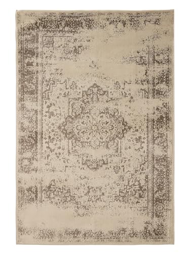 benuta Basic Teppich Suki - Creme/Braun 300x400 cm - Kunstfaser - Rechteckig & im Style: Vintage, Orient Style - Pflegeleicht für Wohnzimmer Schlafzimmer benuta Basic Teppich Suki - Creme/Braun 300x400 cm - Kunstfaser - Rechteckig & im Style: Vintage, Orient Style - Pflegeleicht für Wohnzimmer Schlafzimmer von benuta