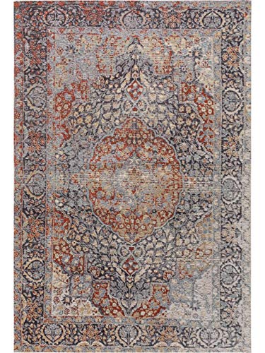 Benuta Flachgewebeteppich Stay Lila 115x180 cm - Vintage Teppich im Used-Look von benuta