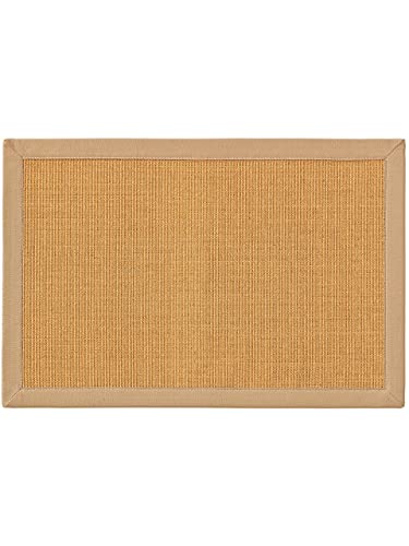 benuta Nest Fußmatte Sana - 100% Sisal - Rechteckig & im Style: Bordüre, Uni, Natural Living - Pflegeleicht für Wohnzimmer Schlafzimmer Flur Terrasse Balkon, Beige, 40x60 cm von benuta