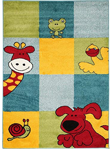 benuta Kinderteppich Noa Let's Play! Multicolor 80x150 cm | Teppich für Spiel- und Kinderzimmer von benuta