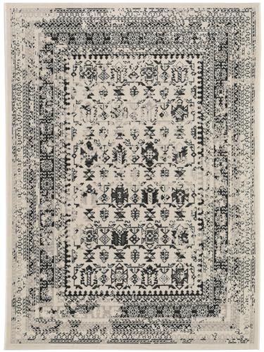 benuta Nest Teppich Antique - Kunstfaser - Outdoor geeignet - Rechteckig & im Style: Bordüre, Vintage, Orient Style - Pflegeleicht für Wohnzimmer Schlafzimmer | Schwarz/Weiß | 120x170 cm benuta Nest Teppich Antique - Kunstfaser - Outdoor geeignet - Rechteckig & im Style: Bordüre, Vintage, Orient Style - Pflegeleicht für Wohnzimmer Schlafzimmer | Schwarz/Weiß | 120x170 cm von benuta
