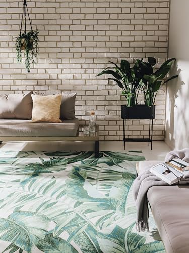 benuta In- & Outdoor-Teppich ARTIS Grün 160 x 235 cm - Farbenfroher Teppich für Drinnen und Draußen - Für Fußbodenheizung geeignet von benuta