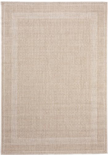 benuta Nest Teppich Cleo - Kunstfaser - Outdoor geeignet - Rechteckig & im Style: Geometrisch, Zickzack, Boho-Style - Pflegeleicht für Wohnzimmer Schlafzimmer | Cream/Beige | 240x340 cm von benuta